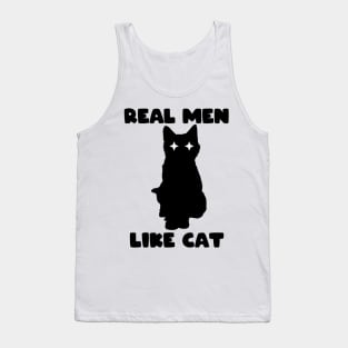 cattshirt real men like cat Tank Top